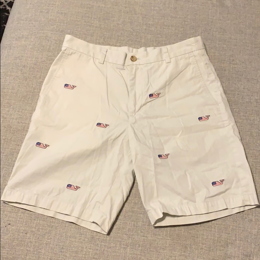 Vineyard Vines American Flag Whale Breaker Shorts